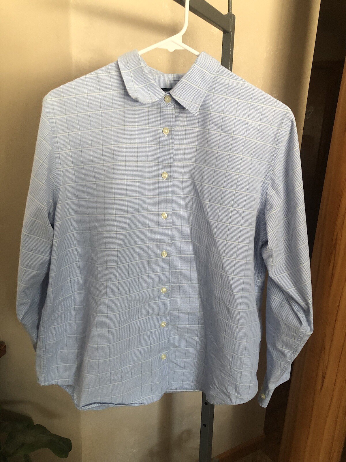 Lands End Womens Button Down Shirt Size 12 Regular Great Condition No Tag