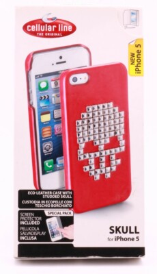 Cellularline Skull Schutz Hülle Apple iPhone 5 5s Tasche Back Cover Case 016