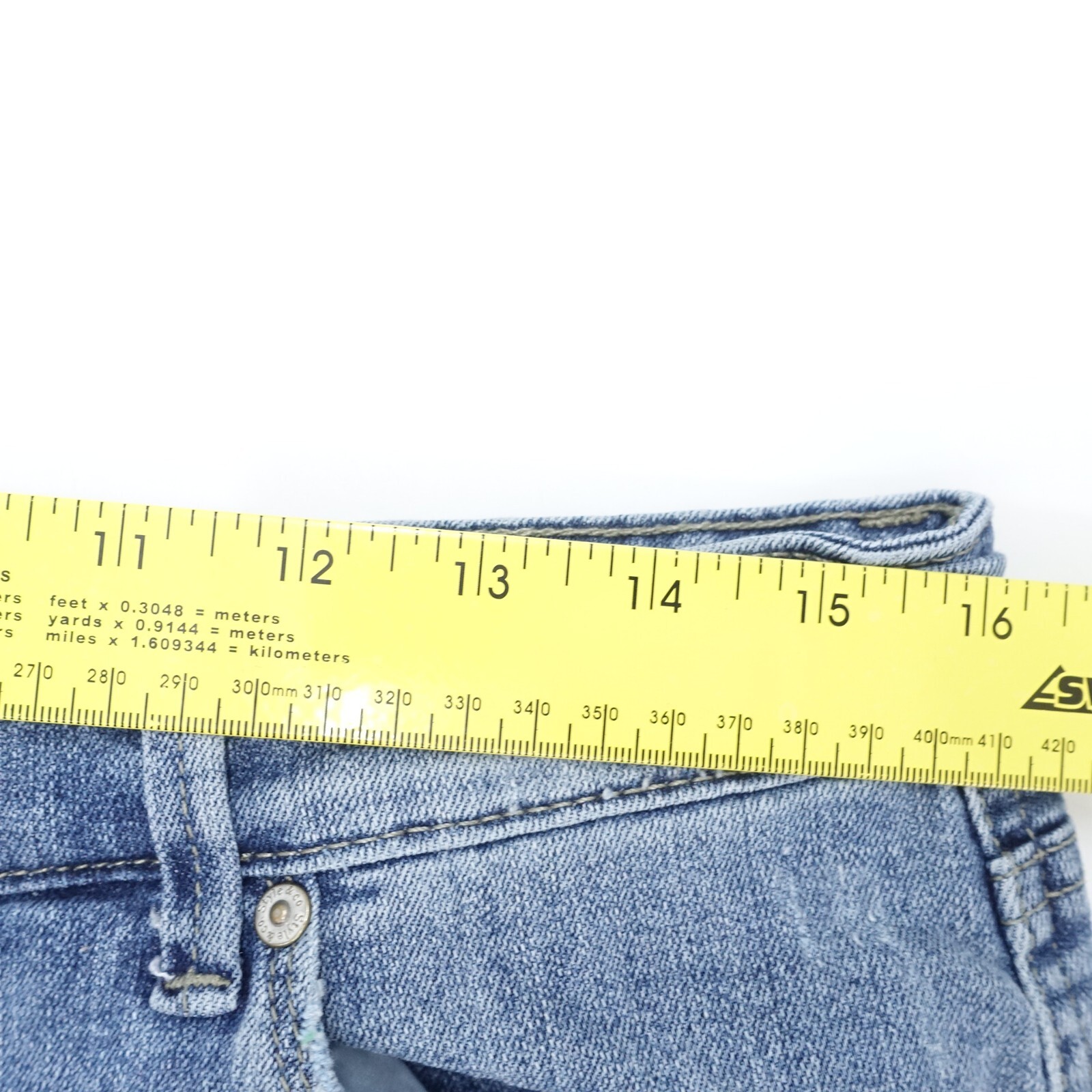 Style&co. Boyfriend Jeans Women's 12 Blue Medium Wash Denim Stretch Zip Fly