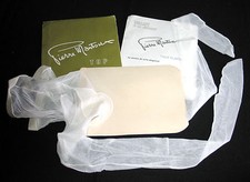 COLLANT COUTURE VINTAGE PIERRE MANTOUX T 1 à 2 BLANC NYLON TULLE LINGERIE SEXY