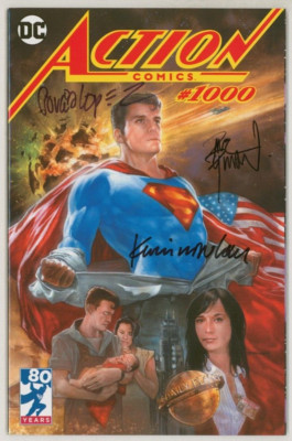 SIGNED Action Comics 1000 Variant Dave Dorman Jose Luis Garca Lopez Kevin Nowlan