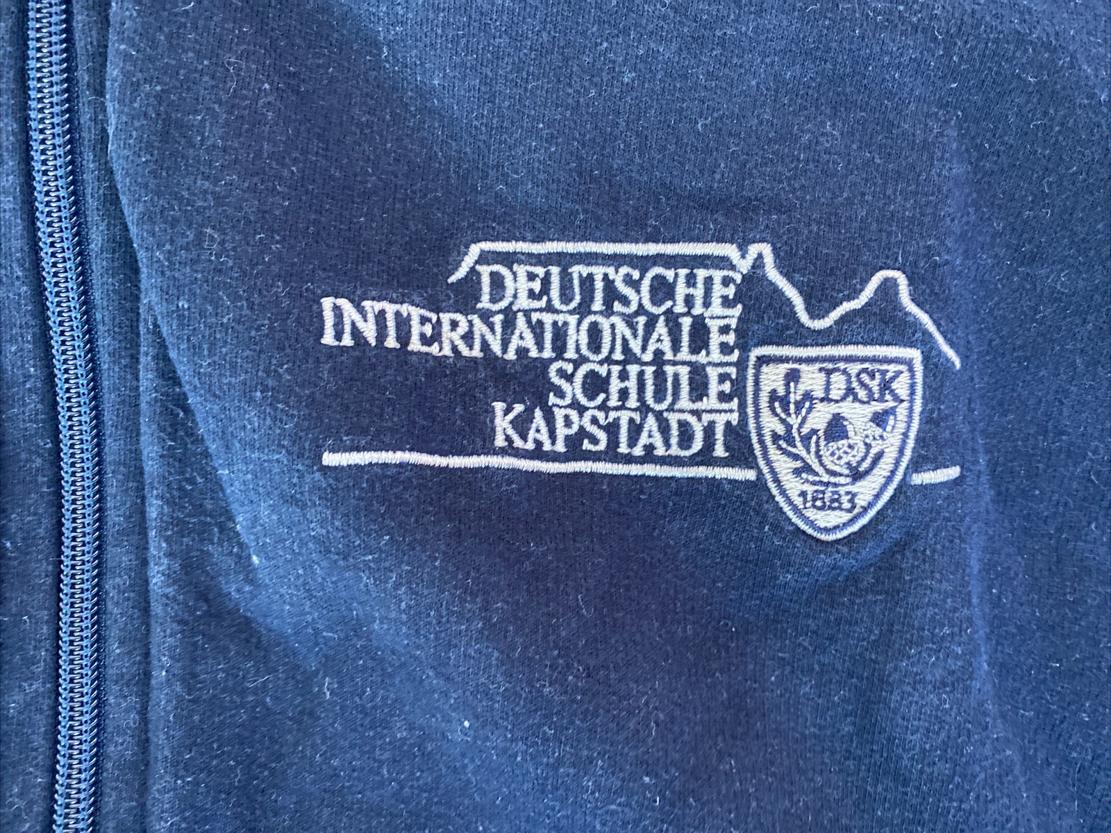 VETEMENTS +++ Giacca con cappuccio Zipped Hoodie taglia 164 in BLU DSK abbigliamento scuola taglia XS