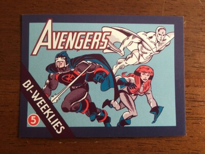 AVENGERS BI-WEEKLIES PROMO CARD CHECKLIST MARVEL COMICS 1992 BLACK WIDOW VISION