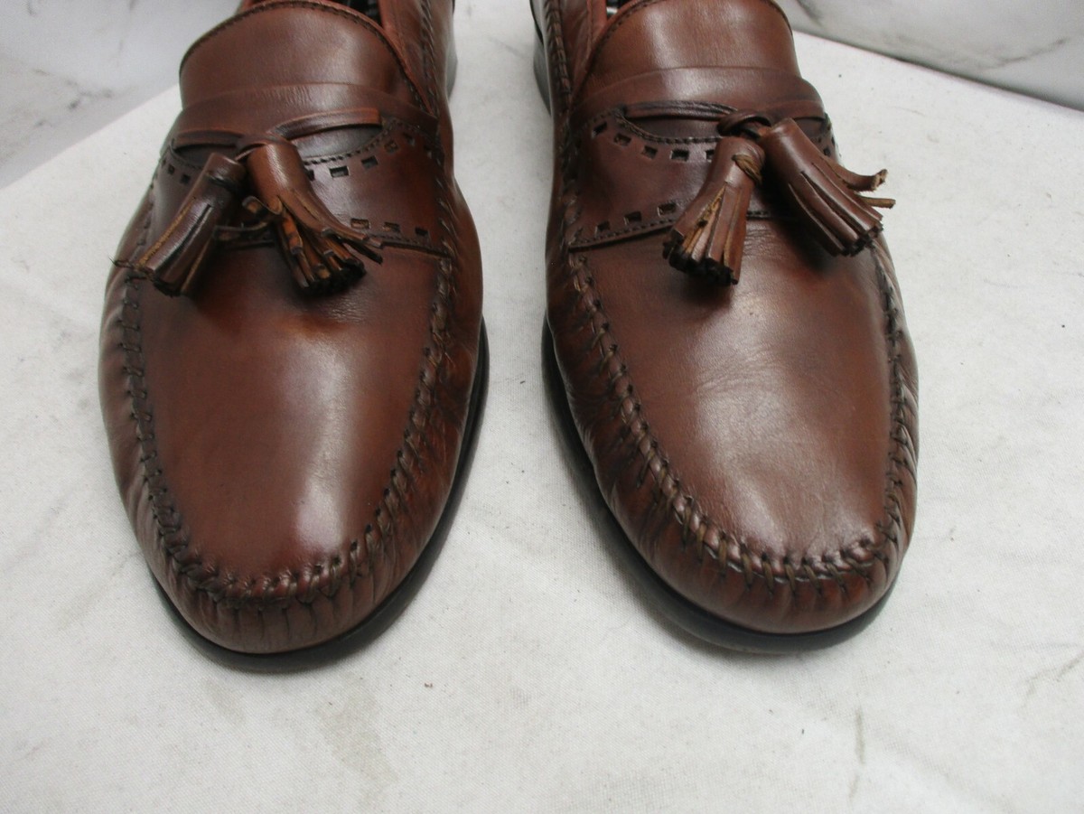 Sandro Moscoloni Angelo AMB-SY Brown Leather Slip On Tassel  display picture 1