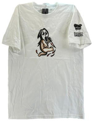 Greed Street x Swallows & Daggers Men Ghostface Killa Kewpie T-Shirt White Large