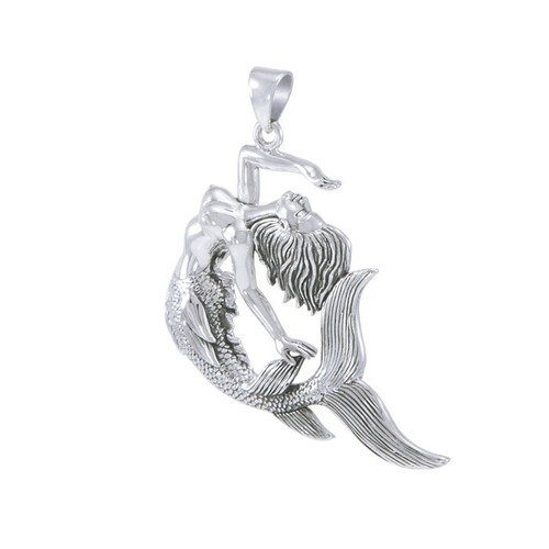 Pendentif Nautile En Argent Sterling 925 - Coquillage Simulé Bleu, Neuf étiqueté