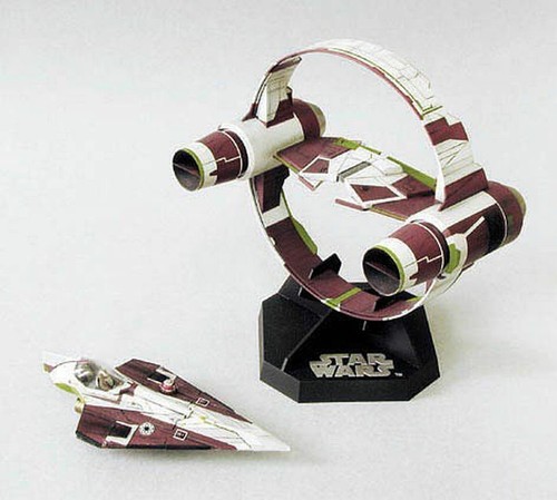 Kit Modelo FineMolds Star Wars 1/72 Jedi Starfighter con Anillo Hyperdrive JAPÓN - Imagen 2 de 2