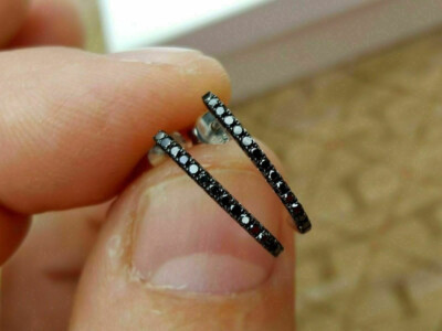 0.50Ct Gorgeous Cut Lab-Created Diamond Hoop Stud Earring 14K White Gold Finish