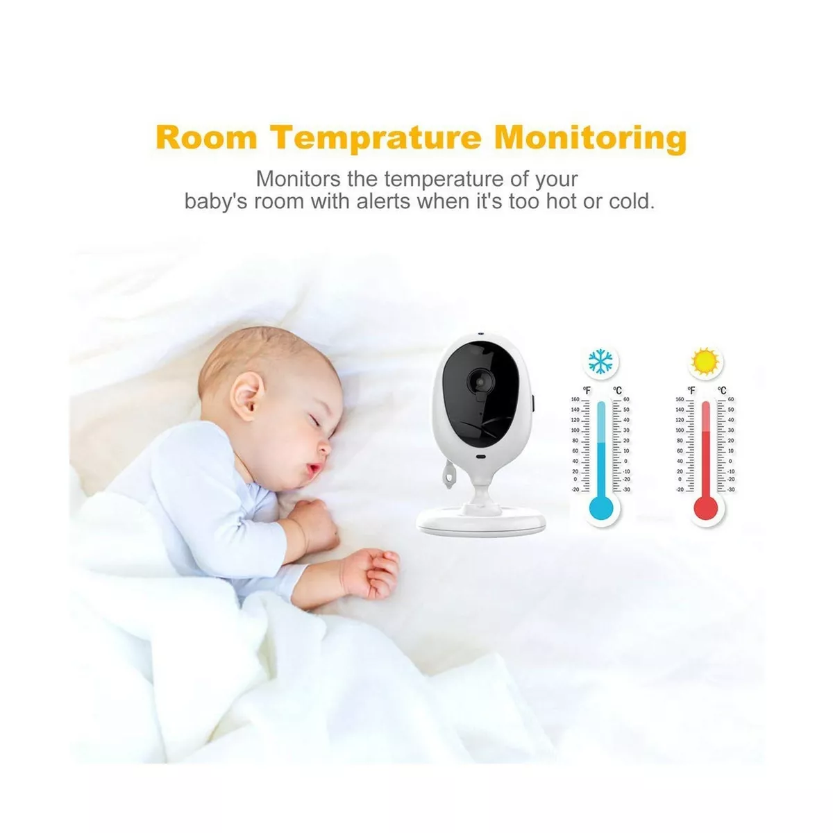 LBtech Video Baby Monitor with Two Cameras and 4.3
