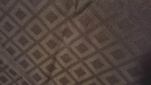 8 Black Diamond Weave Baumwollmischung Servietten 16 1/2" x 17" Vintage - Bild 1 von 4