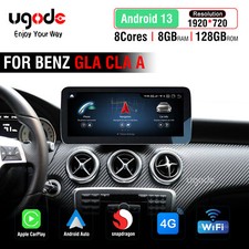 12.3" Android13 Screen Display 8 128GB Carplay Mercedes Benz A CLA GLA 2012-2015
