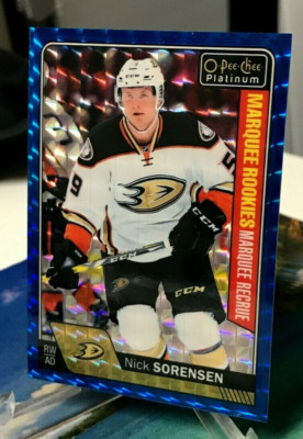 2016 NICK SORENSEN RC #24/99 ROYAL BLUE CUBES OPC PLATINUM #181 ROOKIE