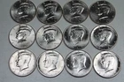 2012 2013 2014 2015 2016 2017 P D Kennedy Half Uncirc Mint roll Set 2012-2017