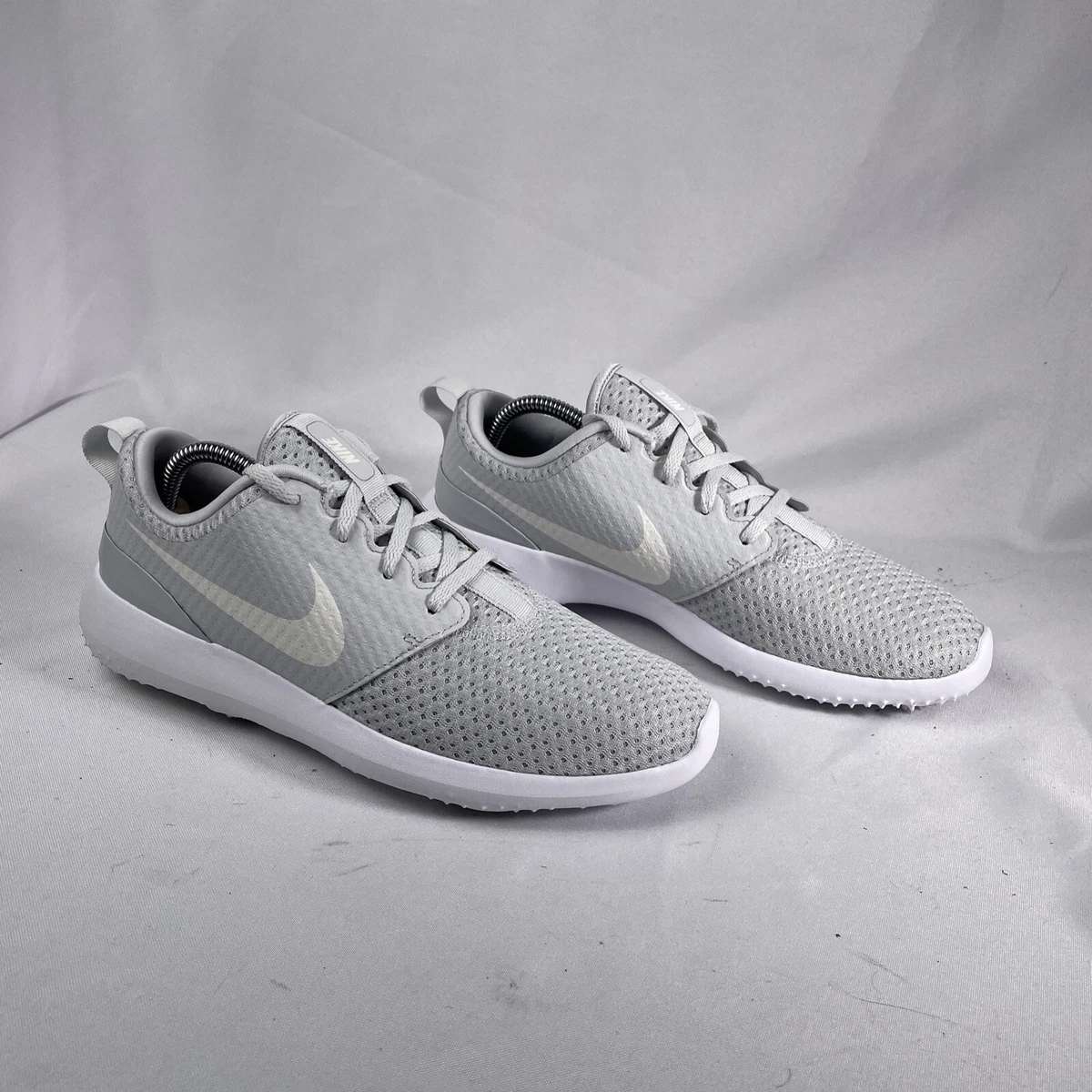 Nike Roshe G Golf Shoes Mens Sz 8.5 Pure Platinum Metallic White