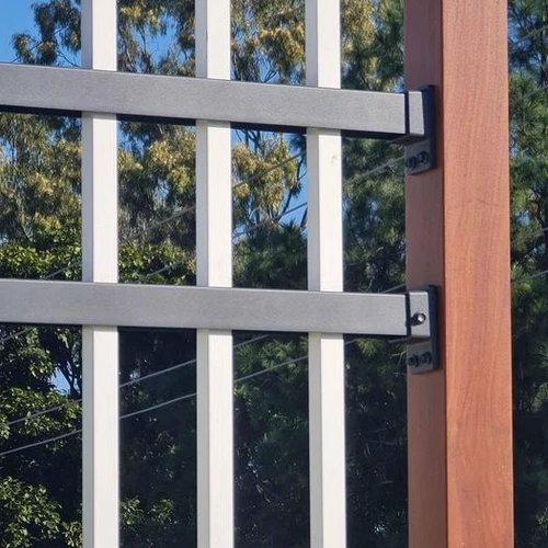 Custom Width & Height in Black - Dark Grey Spear Spike Security Fence Panels - Picture 4 of 9