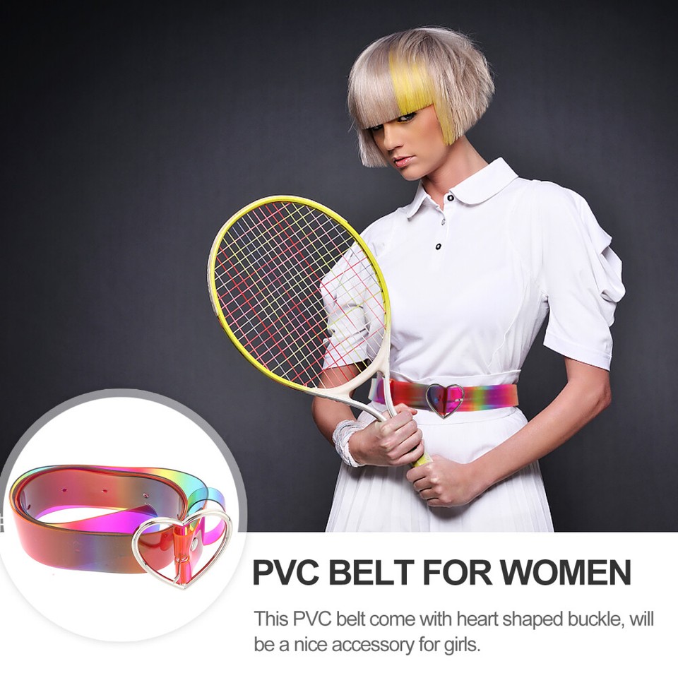 Lady PVC Belt Rainbow Punk Good Quality Casual Style Miss Women's eBay