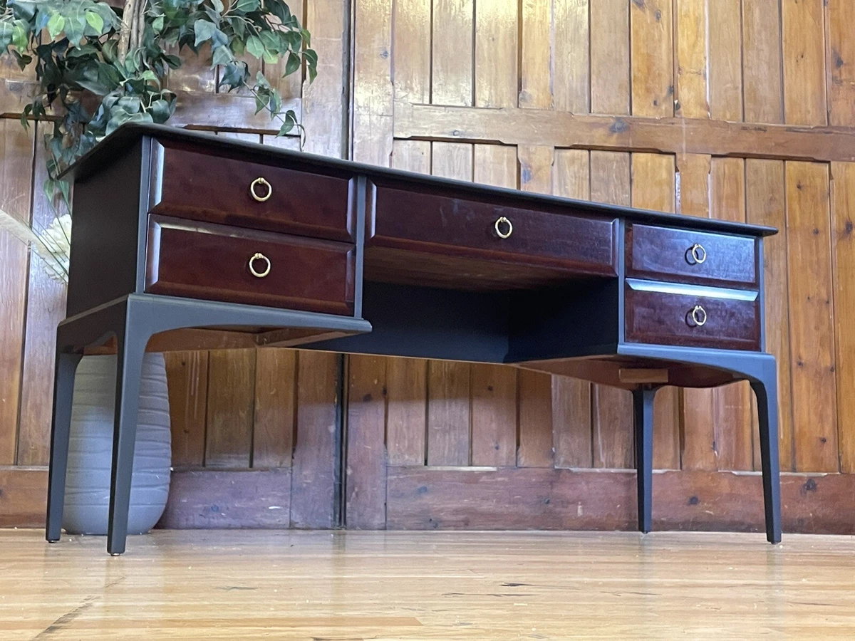 Vintage Stag Minstrel Desk Black Mahogany Dressing Table Retro Sideboard