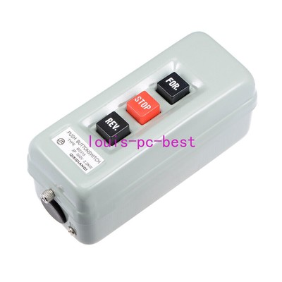 Self Locking Forward Stop Reverse Pushbutton Push Button Station 15A 2.2KW