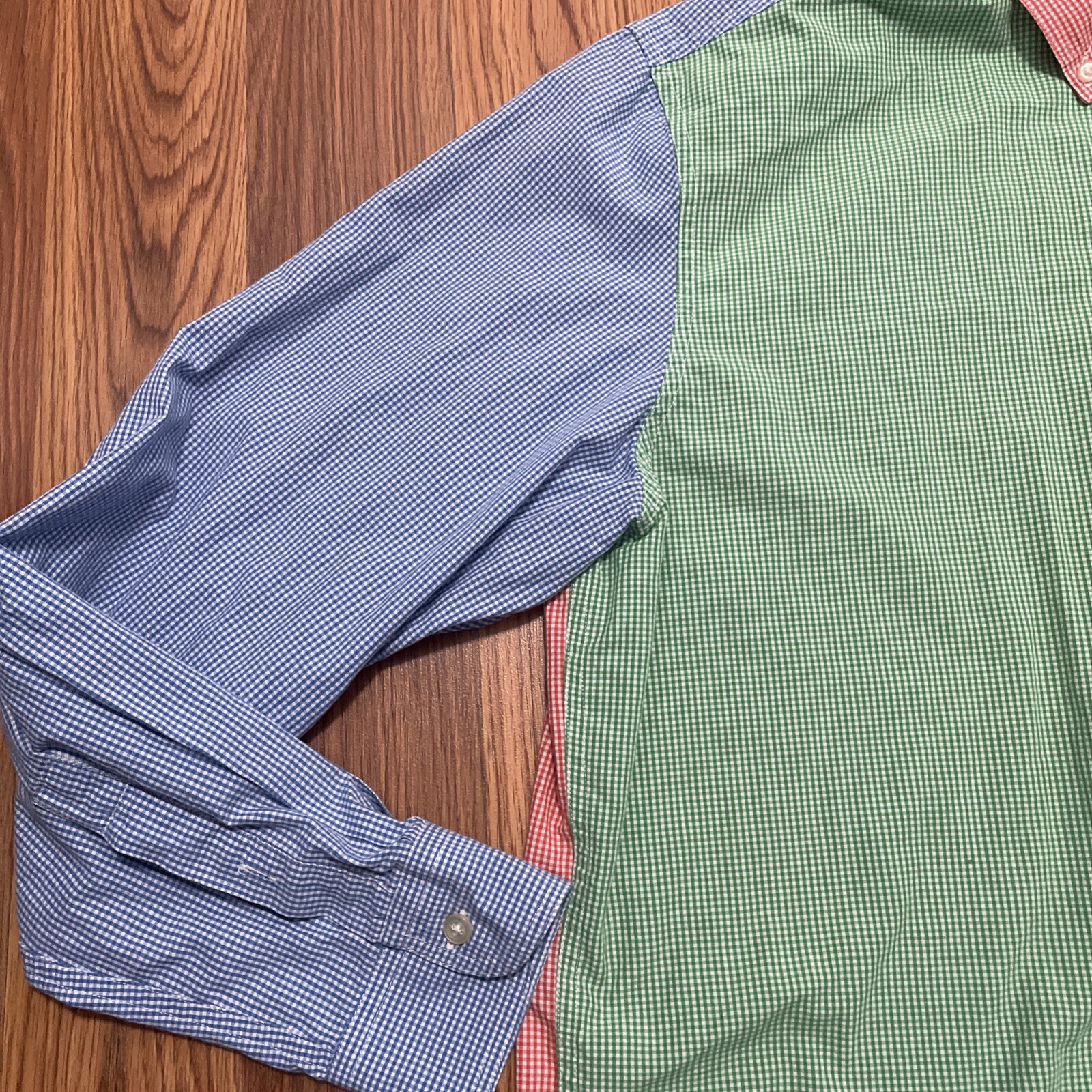 Chaps Shirt Mens Extra Large Patchwork Colorblock… - image 12