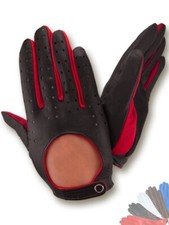 Men's driving gloves. Handmade. Genuine Italian lambskin leather.