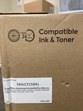 58A CF258A Black Toner Cartridge 2 Pack NO CHIP Works with HP Pro MFP M428dw