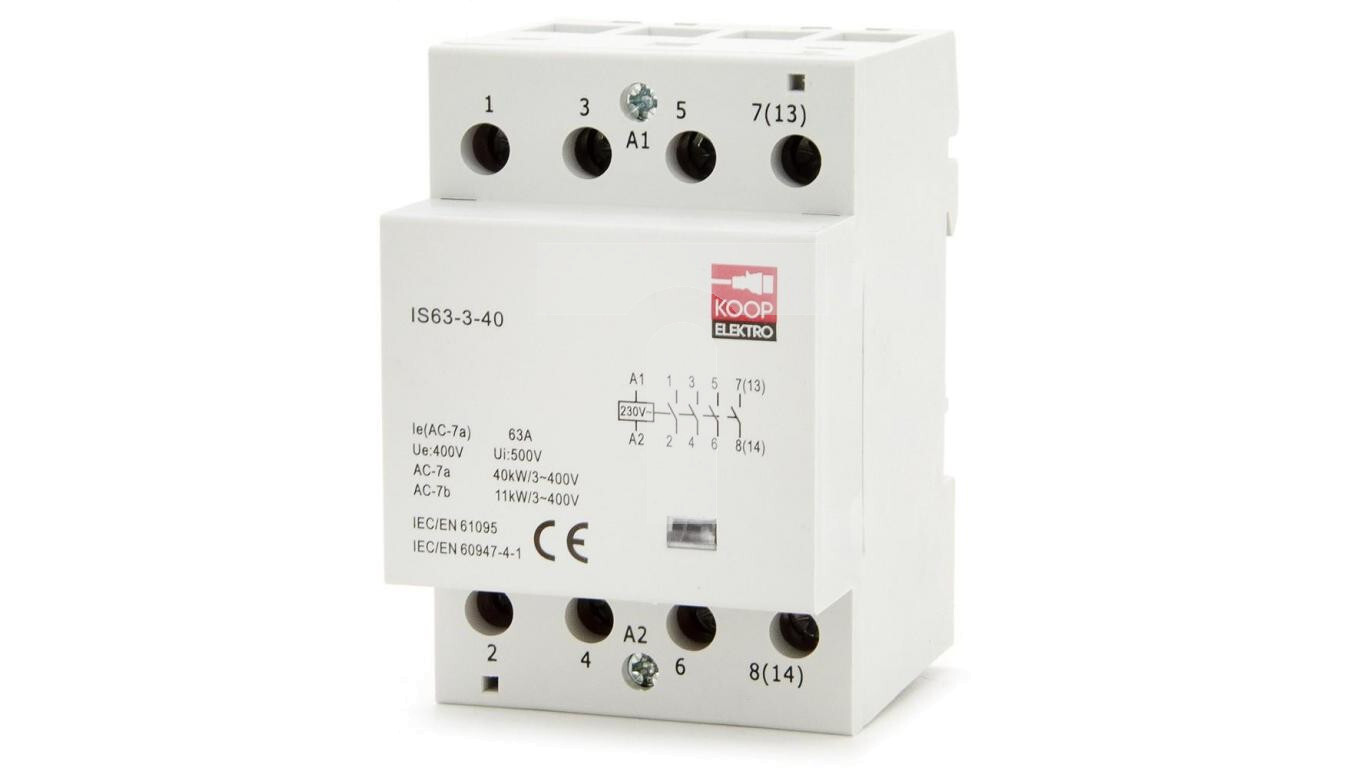Modular contactor 63-40 63A 4NO 230V 3P 3-PHASE IS63-3-40 /T2UK