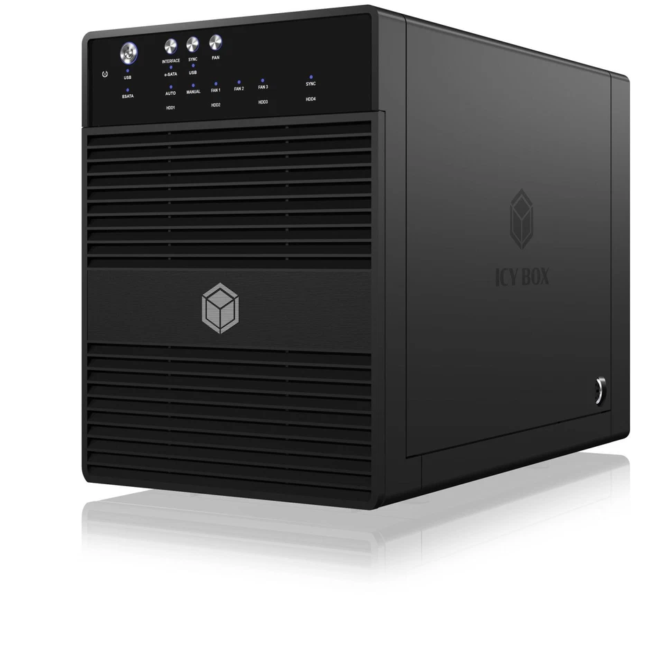 ICY BOX IB-3640SU3 Single Gehäuse 4x 3,5" SATA HDD 20640 B-Ware - Bild 2 von 4