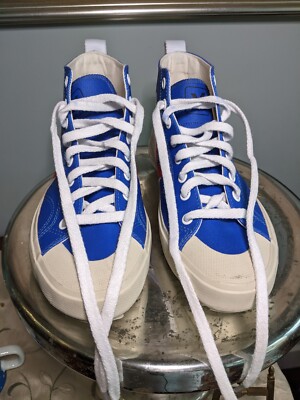 Veja Hightop Sneakers Malika Favre X Nova High Lips Red White Blue, NWOB