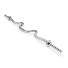 Marcy Solid Combo Curl Bar for Triceps & Biceps TBC-51 Weight Lifting Excercises