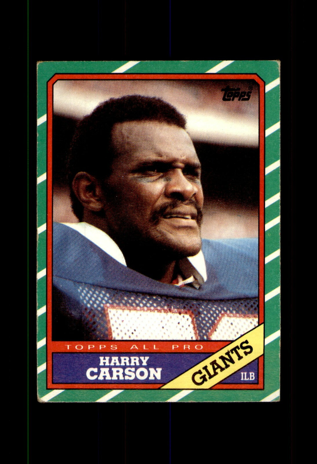 1986 TOPPS FOOTBALL CARD NEW YORK GIANTS #152 HARRY CARSON
