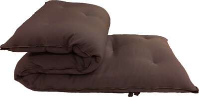 Traditional Japanese Rolling Futon Mattresses, Yoga Mats 3x30x80, Brown