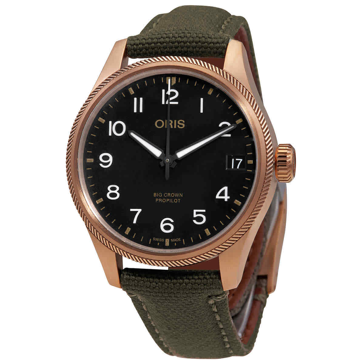 Мужские часы Oris Big Crown Propilot с автоматическим черным циферблатом 01 751 7761 3164-07 3