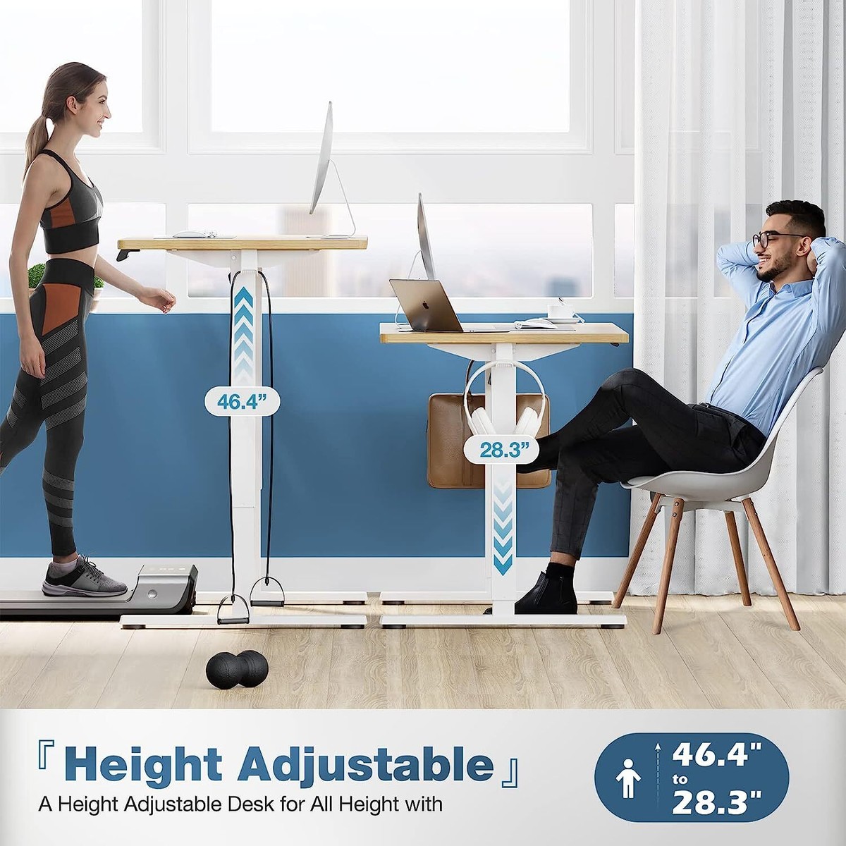 40“x24” Modern Height Adjustable Electric Standing Desk Home