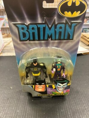 NEW Batman vs Joker Action Figure Set Batman Animated Mattel 2002 Vintage HP1