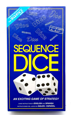 Sequence DICE Strategy Game By Jax 1999 Makers of Sequence NEW