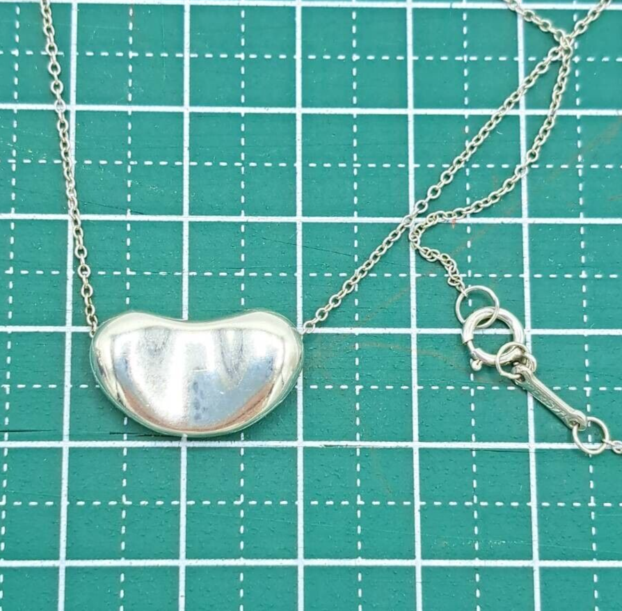 TIFFANY & Co Elsa Peretti Large Bean Sterling Silver925 Pendant