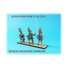 AW Minis Seven Years War Russian Mini 28mm Russian Grenadiers Command Pack NM