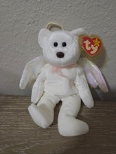 Ty Beanie Babies Halo the Angel Bear with brown nose 1998- Rare 