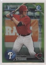 2016 Bowman Draft Chrome Picks Green Refractor 86/99 Cole Stobbe #BDC-62 4h5