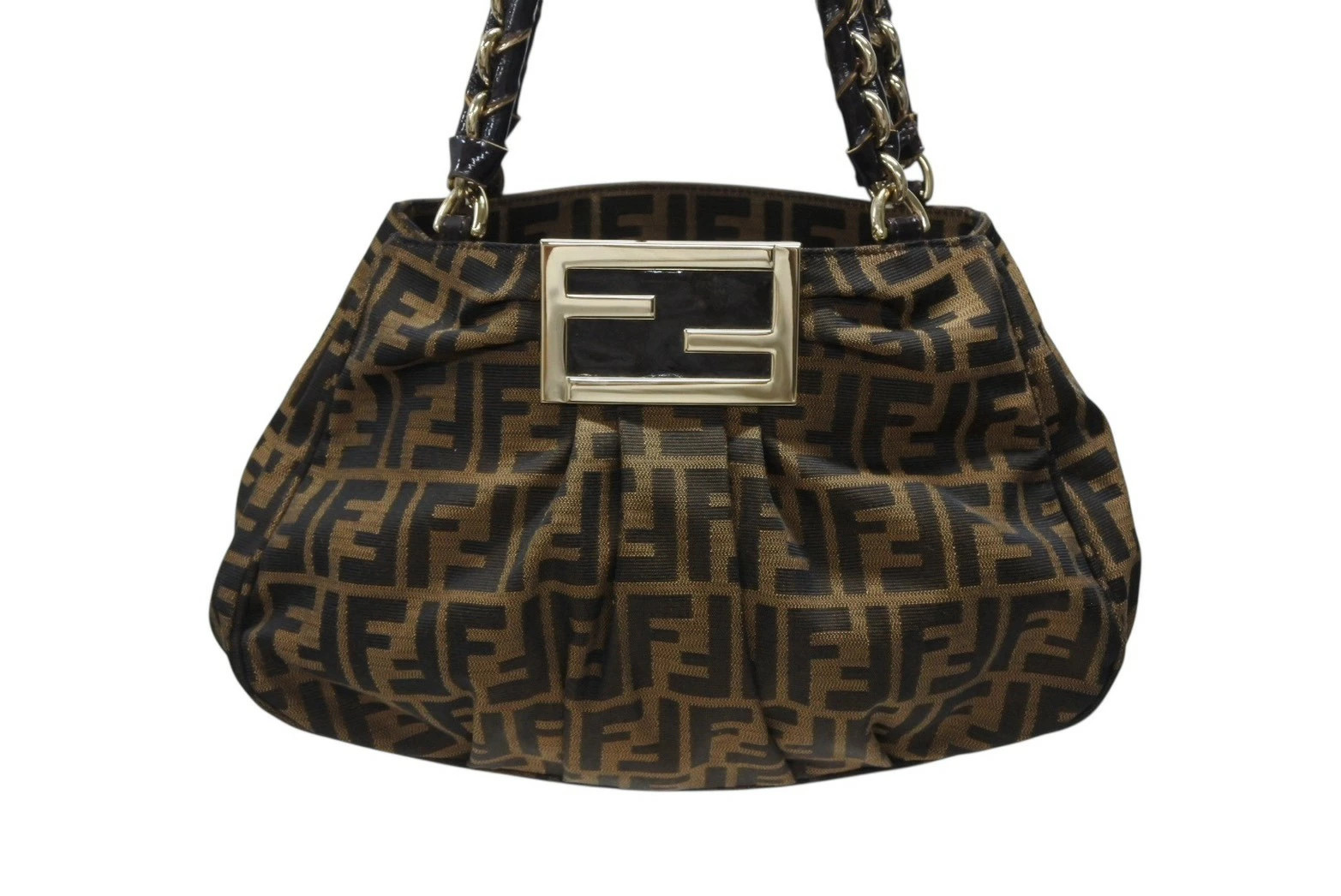 FENDI Handbag 8BR615 Monogram Pattern Canvas Leat… - image 2