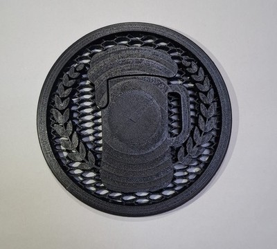 VW Custom Emblem für Frontgrill Bierkrug Kompatibel Polo 9N Bora Logo Symbol