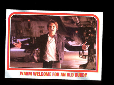 1980 TOPPS STAR WARS THE EMPIRE STRIKES BACK #77 WARM WELCOME FOR AN OLD BUDDY
