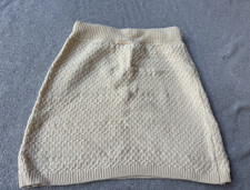 Wild Fable Women's S Beige Solid Knit Mini Skirt Pull-On Regular