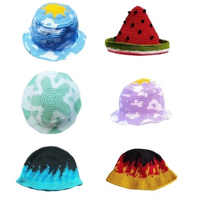 Flame Hat Knit Bucket Hat Pattern Flame Bucket Hat Cloud Hat Fisherman Hat