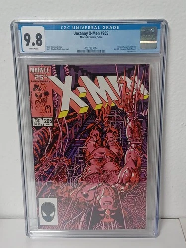 UNCANNY X-MEN #205 (Marvel Comics, 1986) CGC Graded 9.8 ~ WHITE Pages