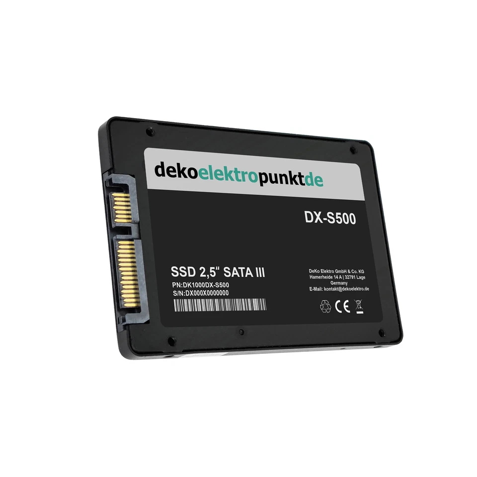 DEKOELEKTROPUNKTDE SSD Festplatte passend für Fujitsu Siemens Celsius H265