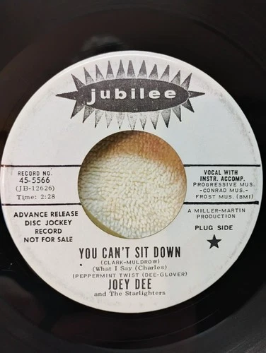 JOEY DEE "PUT YOUR HEART IN IT" DISC JOCKY RECORD!!