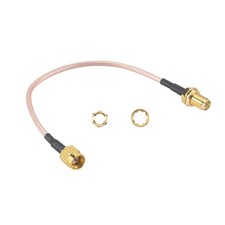 SMA Male to SMA Female  Bulkhead Crimp RG316 Coax Cable  Pigtail 15cm G8Z28485