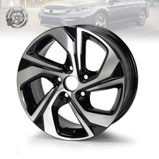 16 Inch 64078 42700t2al62 Machined Black Wheel For Honda Accord 2016 2017 Rim