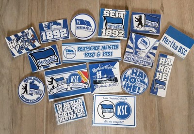 Hertha BSC Sammel Aufkleber/Sammel Sticker  100 Stk Mix